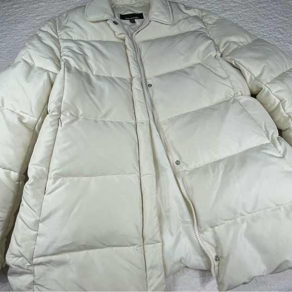🔥Jones New York Down & Feather Puffer Jacket Winter Coat Women Size Large - Picture 2 of 15